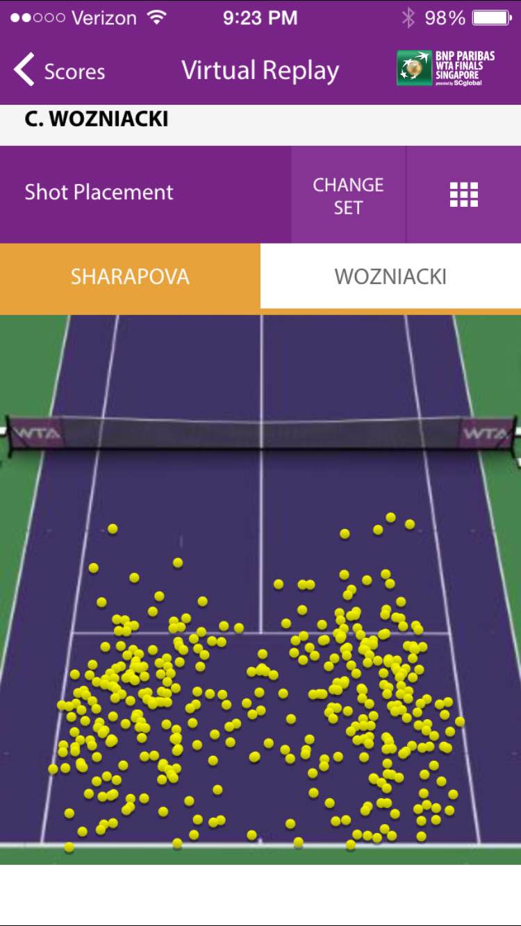 WTA Shot Placement